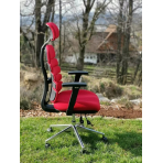 MERCURY Kancelárska stolička SPINE červená s PDH