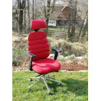 MERCURY Kancelárska stolička SPINE červená s PDH