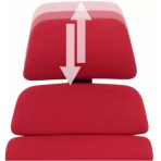 MERCURY Kancelárska stolička SPINE červená s PDH