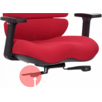 MERCURY Kancelárska stolička SPINE červená s PDH