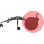 MERCURY Kancelárska stolička SPINE červená s PDH