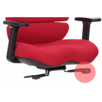 MERCURY Kancelárska stolička SPINE červená s PDH