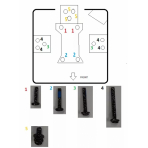 MERCURY Kancelárska stolička SPINE modrá s PDH