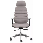 MERCURY Kancelárska stolička SPINE tmavosivá s PDH