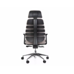 MERCURY Kancelárska stolička SPINE tmavosivá s PDH