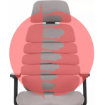 MERCURY Kancelárska stolička SPINE tmavosivá s PDH