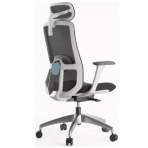 MERCURY Ergonomická stolička WISDOM tmavosivá/sivý plast