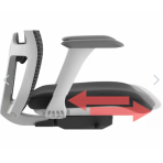 MERCURY Ergonomická stolička WISDOM tmavosivá/sivý plast