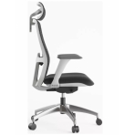 MERCURY Ergonomická stolička WISDOM tmavosivá/sivý plast