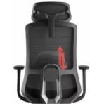 MERCURY Ergonomická stolička WISDOM čierna/čierny plast