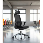 MERCURY Ergonomická stolička WISDOM čierna/čierny plast