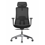 MERCURY Ergonomická stolička WISDOM čierna/čierny plast