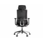 MERCURY Ergonomická stolička WISDOM čierna/čierny plast