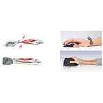 Ergonomická bezkáblová laserová počítačová myš HE mouse