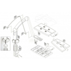 Stojan na telefón kĺbový otočný HANSA čierny