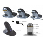 Ergonomická bezkáblová laserová počítačová myš PENGUIN "MEDIUM"