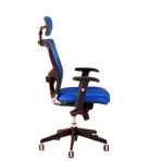 Kancelárska stolička otočná DIKE (Pohľad z pravej strany na stoličku s opierkou hlavy)