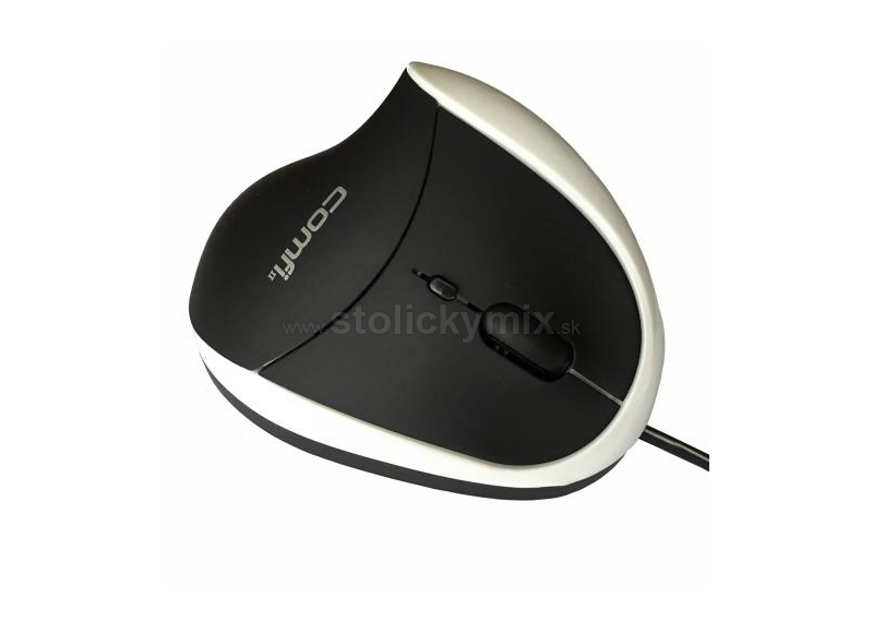 Ergonomická káblová počítačová optická myš Wow Pen Comfi II (biela)