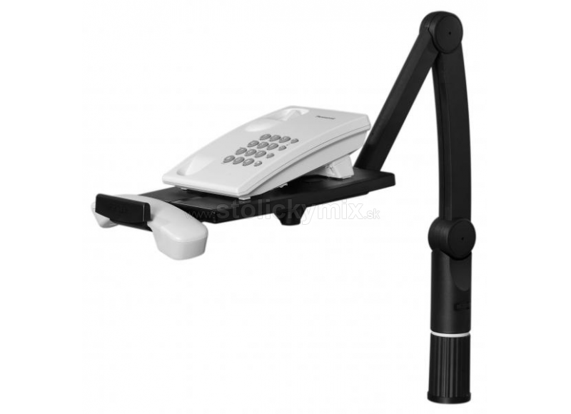 Stojan na telefón kĺbový otočný HANSA čierny