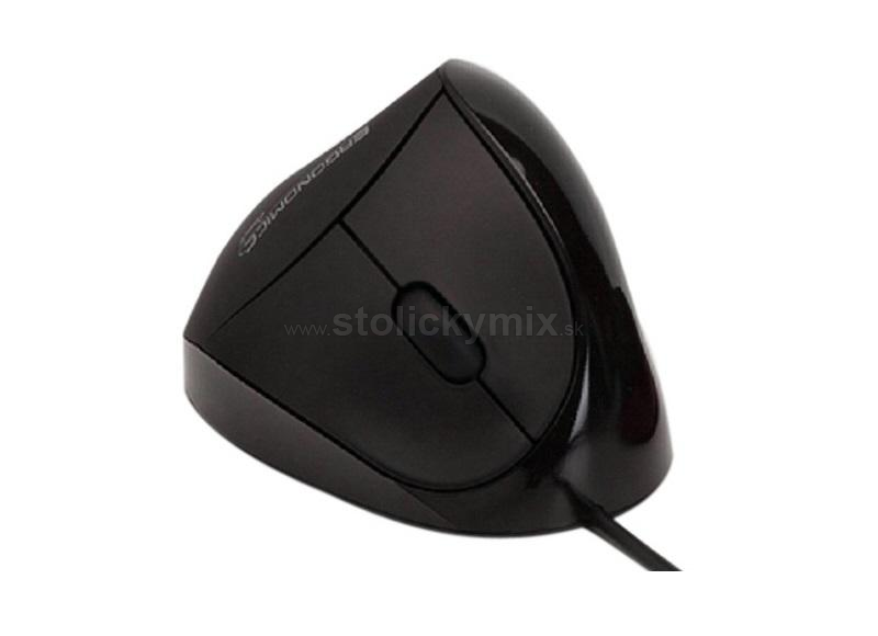 Ergonomická káblová počítačová optická myš Wow Pen Comfi II (čierna)