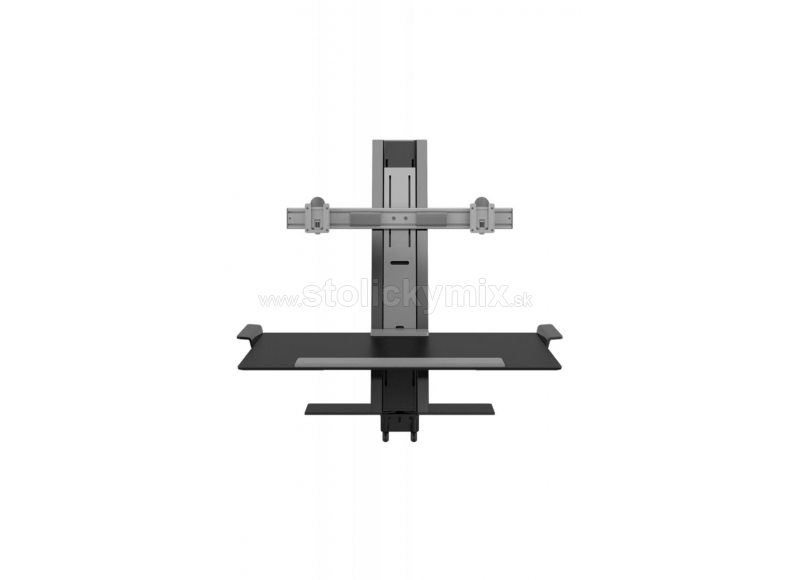 Pracovná stanica HUMANSCALE QUICKSTAND QSWC30NN ČIERNO/SIVÁ PRE DVA MONITORY