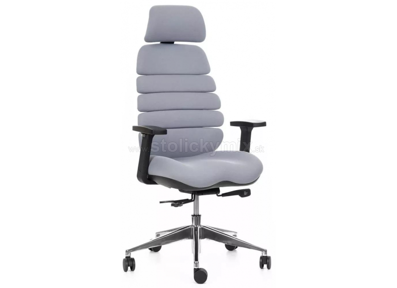 MERCURY Kancelárska stolička SPINE sivá s PDH