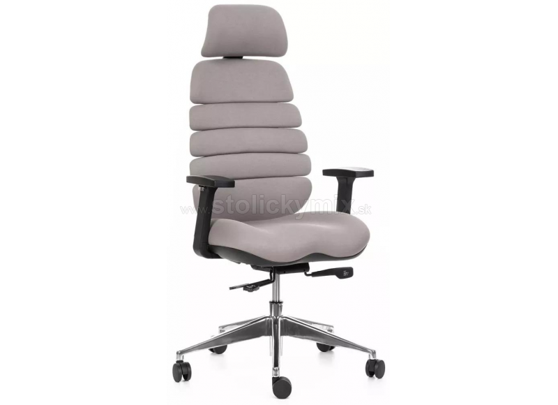 MERCURY Kancelárska stolička SPINE tmavosivá s PDH