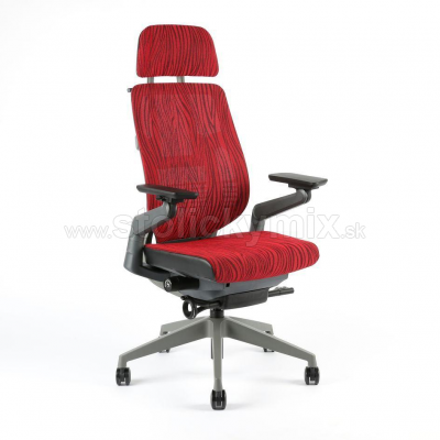 OFFICE PRO Kancelárska stolička KARME MESH A-09 RED