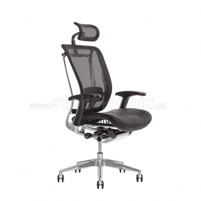 OFFICE PRO Kancelárska stolička LACERTA MESH IW-01 BLACK