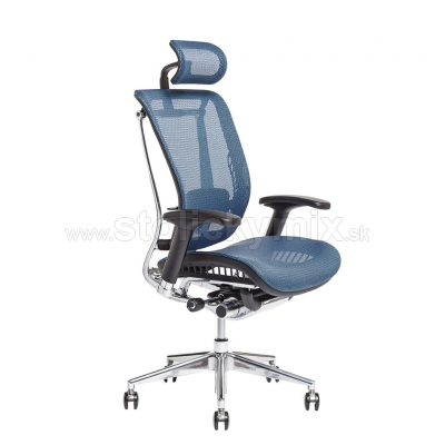 OFFICE PRO Kancelárska stolička LACERTA MESH IW-04 BLUE