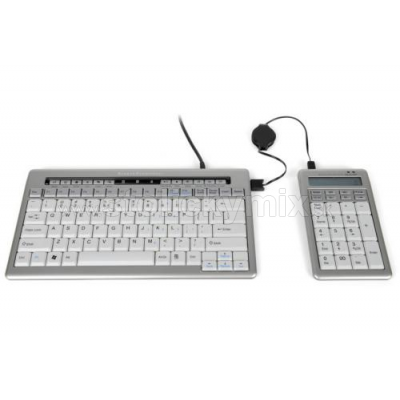 Ergonomická káblová klávesnica Bakker S-board 840 + numerická klávesnica