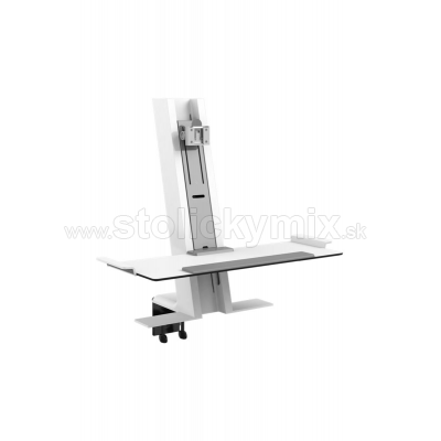 Pracovná stanica HUMANSCALE QUICKSTAND QSWL24NN BIELO/SIVÁ PRE JEDEN MONITOR