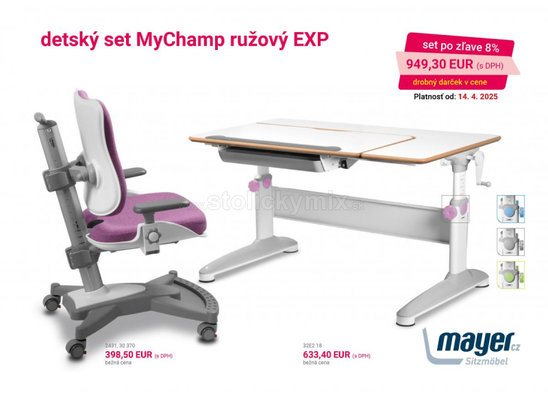 DETSKÝ RASTÚCI SET MAYER MyChamp 2431 RUŽOVÝ EXPERT