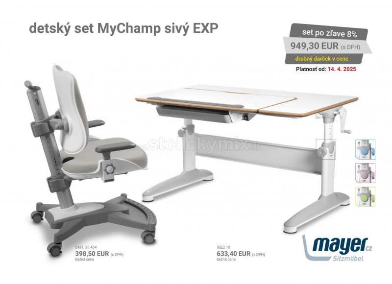 DETSKÝ RASTÚCI SET MAYER MyChamp 2431 SIVÝ EXPERT