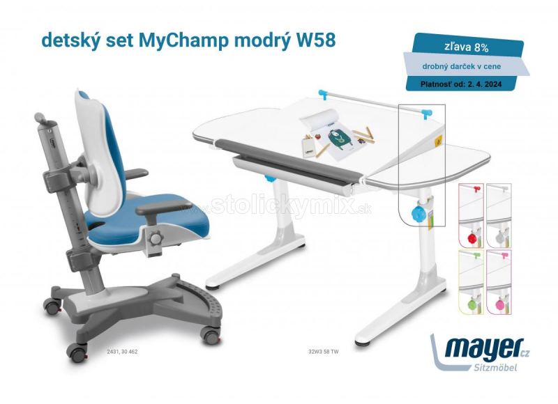 DETSKÝ RASTÚCI SET MAYER MyChamp MODRÝ W58