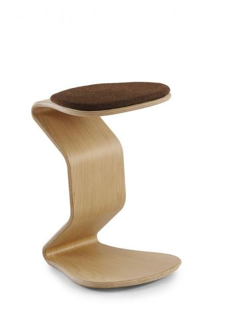 Fotografia produktu: Balančná stolička NEST ERCOLINO medium 1116 96 BUK vlna 32045 hnedá